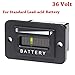 SEARON 36 Volt LED Battery Indicator Meter Gauge for Standard Lead Acid Batteries Yamaha Club Car Golf Cart Forklift ATV Lifter.(36V-Standard LAB)