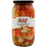 Sadaf Giardiniera Mild - Pickled vegetables in jar - Giardiniera Mix - Marinated Vegetables - Pickled Vegetable Relish - 32 o