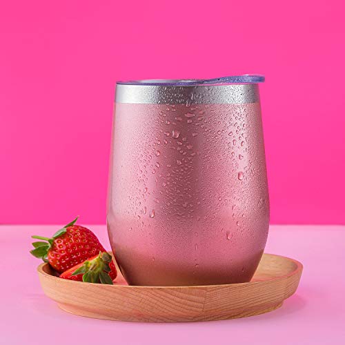 CHILLOUT LIFE Wine Tumbler, Rose Gold - Image 9