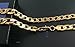 Gold chain necklace 9.1MM 24K Diamond cut Smooth Cuban Link with a. USA made