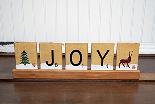 Christmas Decor, Large Scrabble Tiles, Christmas Decorations, Scra