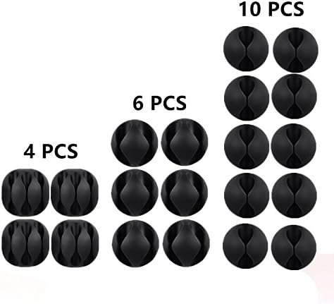 Cable Clips Drop Holder, G2PLAY 20 Set of Tidy Clip Lead Organiser Wire Cord Line Fixer USB TV PC TV