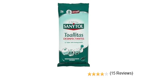 Sanytol - Toallitas desinfectantes Multisuperficies - 24 unidades ...