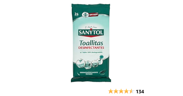 Sanytol - Toallitas desinfectantes Multisuperficies - 24 ...