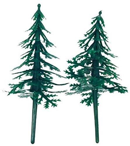 Creative Party F341 Fir Trees Cake Toppers-144 Pcs
