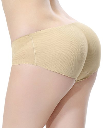 UPC 738770641160, Everbellus Women&#39;s Padded Seamless Butt Hip Enhancer Panties Boy Shorts Beige L