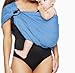 Breathable Baby Wrap Water METAL Ring Sling Carrier Infant Wrap Toddlers.Baby Shower Gift with Polyester and Quickdry Fabrics Material to Indoor Outdoor Travel Comfort for Newborn. (Sky Blue)