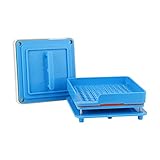 Capsule Holder Plate,Tuyounger Capsule Filler Machine Tray,Manual Powder Filling Machine for Size 0-100 Holes with Powder Block&Tamperï¼ˆBlueï¼‰ ...