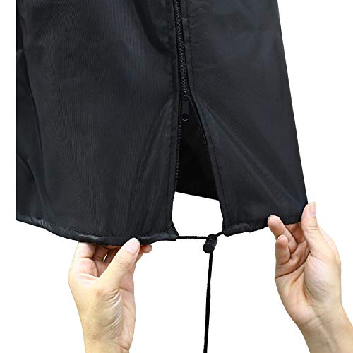 SIRUITON Patio Heater Covers Waterproof with Zipper Fire Black-36 Month Warranty H89xD33x19 in - Thumbnail 5