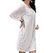 Women Sexy Backless Lace Crochet Chiffon Summer Beach Mini Dress