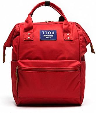 Student School Bag Backpack Cute Fashion Toddler Shoulder Bag Travel Softback Women's Backpack Red 41X26X18CM