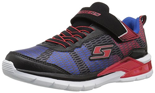 red and blue skechers