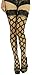ToBeInStyle Women's Multi Fence Net Lace Trim Stocking