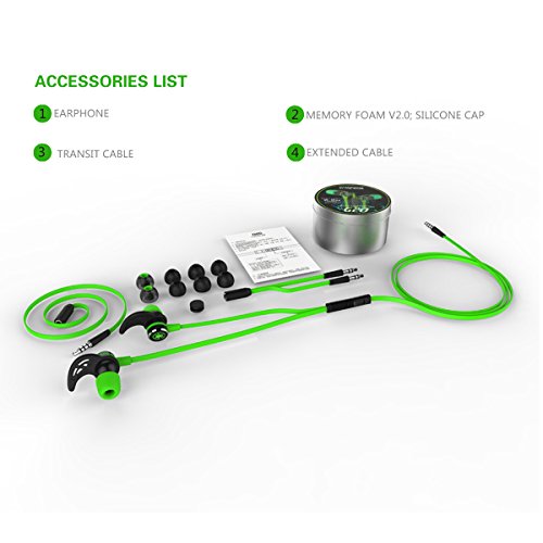 image for GranVela G20 Wired Gaming Earbuds,HD Sound Hammering Bass Noise Isolat