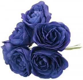 9cm Navy Blue Genoa Foam Rose