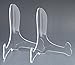 BANBERRY DESIGNS Clear Acrylic Fixed Position Easels - Pack of 3 - 7