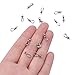 PandaHall Elite 50 Pcs 304 Stainless Steel Cup Pearl Screw Eye Pin Bail Peg Pendants Holder 12x4mm for Half-drilled Beads Charms Jewelry Making