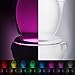 Toilet Night Light Motion Activated LED Sensor Toilet Nightlight Battery-Operated Inside Toilet Bowl Light for Bathroom Washroom 8 Colors Changing