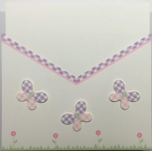 Butterfly Girls Birth Announcement