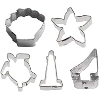 5 Piece Mini Nautical Cookie Cutter Set #KD-54