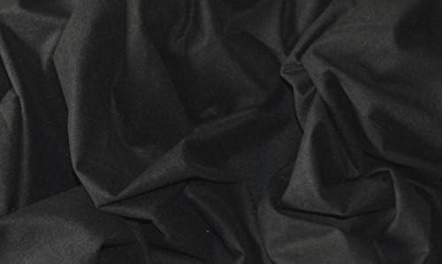 BLACK BRUSHED LYCRA JERSEY STRETCH FABRIC T-SHIRT WEIGHT BY THE METRE 58" WIDTH