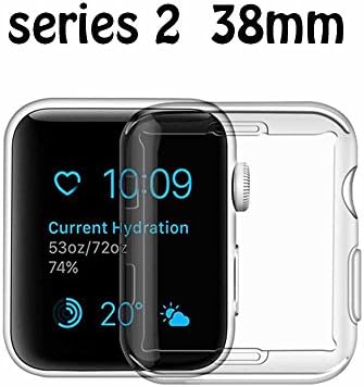 Apple Watch 2 Screen Protector,POHOO iwatch Case TPU All-around 0.3mm Ultra-thin Cover for New Apple Watch Series 2 38mm