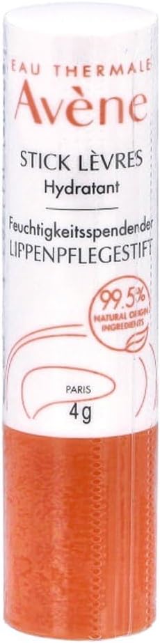Avène Hydrating Lip Balm 4g Sensitive Lips Moisturizing Nourishing Soothing