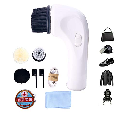 Homend Electric Shoe Polisher, Cordless Auto Automatic Electric Shoe