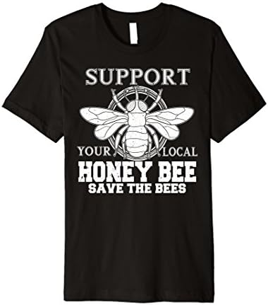 Support Local Honey Bees Retro Shirt for Men Women Kids