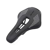 DRCKHORS Bicycle Saddle Seat Road Bike Saddle Steel Rails Bicycle Cycling MTB Bike Soft PU Leather Cycling Seat Parts Bicycle Accessories