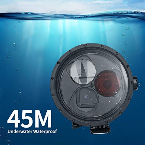 Shan-S Case for GoPro Hero 7 6 5 Black Camera, 45m Waterproof Case Protective Housing 10X Magnifier&Red Filter Underwater Case Shell with Storage Bag for GoPro Hero 7 6 5 Black Camera