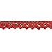 OZXCHIXU(TM) 2 Meters Sewing Lace Ribbon Trim Guipure 18mm Width for Scrapbooking Gift Packing (red)
