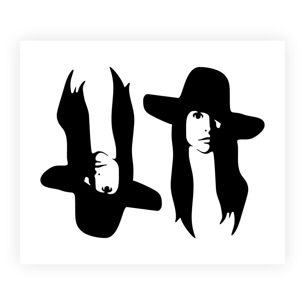 4R Quattroerre.it Supershaped Die-Cut Penelope for Car DX+SX, Black, 10 x 12 cm