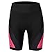 NOOYME Womens Bike Shorts with 3D Gel Padded Bicycle Riding Cycling Short for Women (Medium, Bright Rose)thumb 1