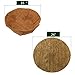 2 Pack Coco Liner 16 Inch Round,Adjustable Fold Coco Fiber Replacement Liners for Eggshell Hanging Wall Iron Flowers Basket