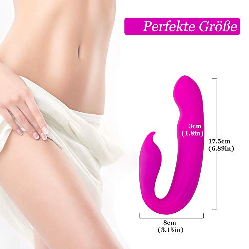 G-Punkt Klitoris Vibratoren f¨¹r sie mit 10 Vibrationmodi 5 Rollfunktioen Stimulator Realistischer Silikon Dildo Vibrator- WeDol Massageger?t Analvibrator Erotik Sexspielzeug f¨¹r Frauen und Paare
