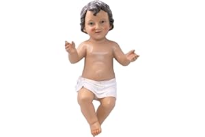 VILLAGE GIFT IMPORTERS 12.5" Nativity Baby Jesus | Christ Child for Creche | Christmas Figurine for Manger Scene | Spiritual Holiday Decoration for Indoor Use | Place on Table or Under Tree