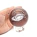 Omitfu 3 Inch/80MM Galaxy Ball Crystal Display Globe Full Sphere Glass Paperweight Fengshui with Clear Stand (Gifted Box Package)