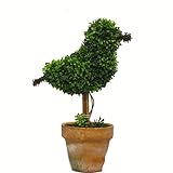VGIA Artificial potted Plant for Home Decor,Green Bird Boxwood,9.0Inch