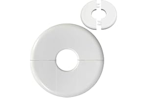 LOGRRMTH ABS Wall Split Flange Self-Adhesive Tape Round Escutcheon Plate Cover for Water Pipe Faucet Decoration Accessories faucet pipe flange pipe cover (22)