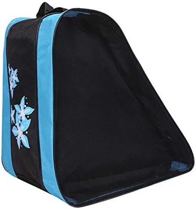 SunYueY Durable Ice Skates Bag Roller Skating Carry Bag Zipper Blue