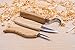 Wood Carving Tools Set for Spoon Carving 3 Knives in Leather Strop and Polishing Compound Hook + Sloyd and Detail Knife