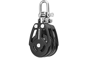 Blue Shark-Sailing Pulley Blocks Ball Bearing 38mm Double 2254