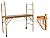 CBMScaffold Multipurpose Maxi Square Baker Style Scaffold Tower Package - 12ft, 1,000-Lb. Capacity, Model# 2MFS