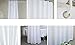 Ufaitheart Shower Stall Shower Curtain 36 x 72 Inch Long Shower Curtain Hotel Decorative Fabric Bath Curtain Solid, Pure White