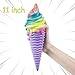 AILIMY 11" inch Squishies Galaxy Torch Ice Cream Jumbo Slow Rising Cute Super Big Squishies Food Toy Kawaii primary