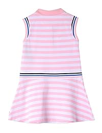 Vestido polo a rayas sin mangas para niñas Nautica