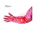 50pcs Disposable Veterinary Insemination Rectal Long Gloves Long Full Arm 85cm for Veterinary，red