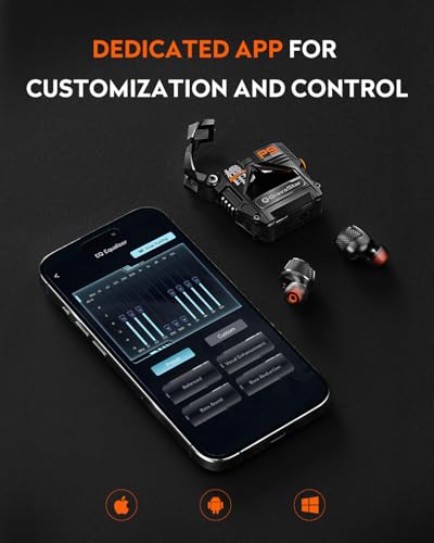 GravaStar Sirius Plus True Wireless Earbuds, Bluetooth 5.3 Active ANC Noise Cancellation, 28H Playtime, Clear ENC Call, Customization App, IPX4 for Sport
