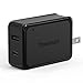 Type C Wall Charger,Tronsmart 27W Dual USB Wall Charger Quick Charging for Nexus 6P/5X, Galaxy S8/S8+,Google Pixel/Pixel XL